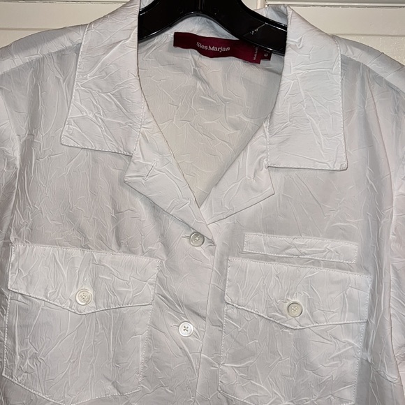 Sies Marjan Creased White Shirt size 6 - Picture 2 of 8